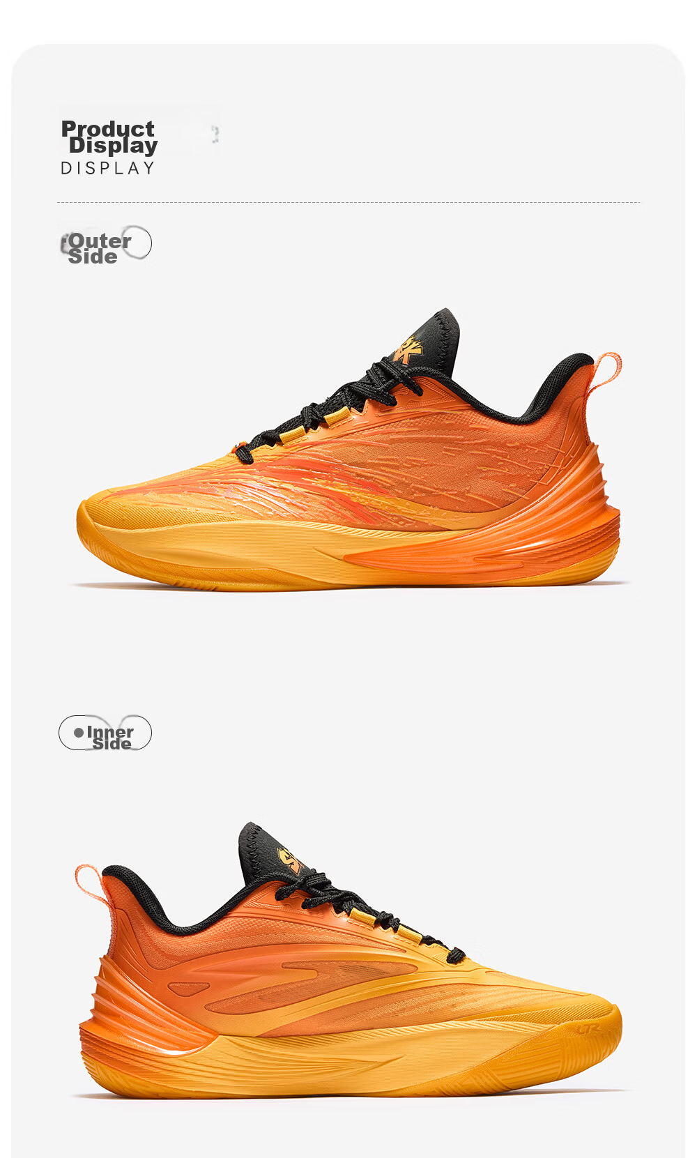Anta Kids Boys Sports Shoes 2026 Durable Professional Competition Spark X Basketball Shoes 312631106 22